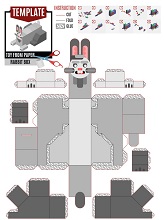 çocuklar için hazır hayvan model maketi şablonu, paper craft model animals